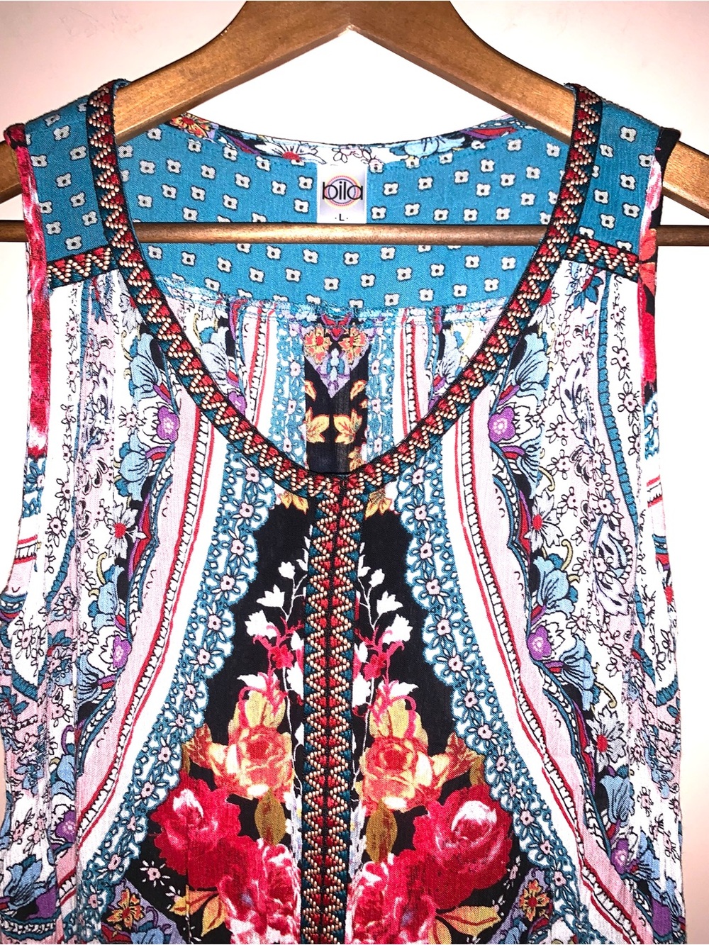 Bila Multicolor Bohemian Tank Top - Picture 2 of 6